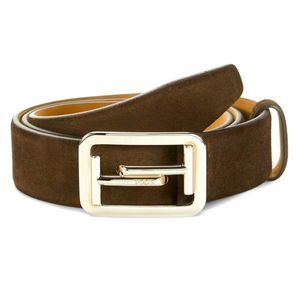 🔥TOD’s- Men’s Leather & Suede Logo Belt- 115cm (Size 42) - Torba- NWT-$525 MSRP